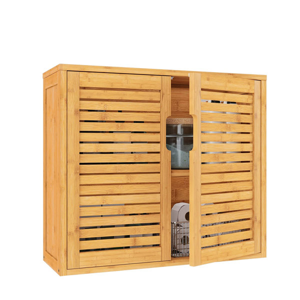 Latitude Run® Keniya Solid Wood Wall Mounted overtheToilet Storage